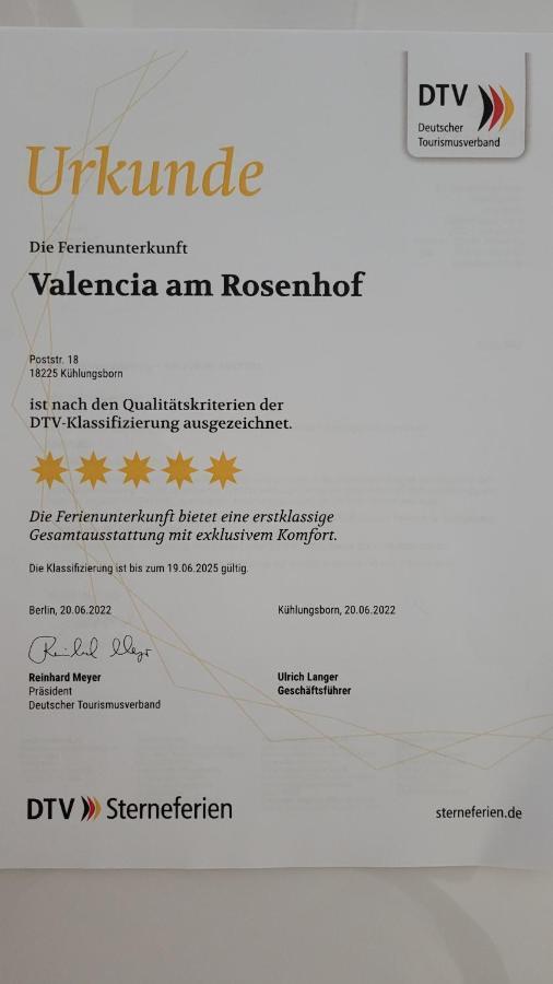 Fewo Valencia Am Rosenhof - 5 Sterne Dtv Ostseebad Kühlungsborn 外观 照片